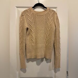 GAP Women's Cable Knit Sweater - Tan